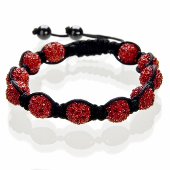 Shamballa Armband Hmatit Kristall rot